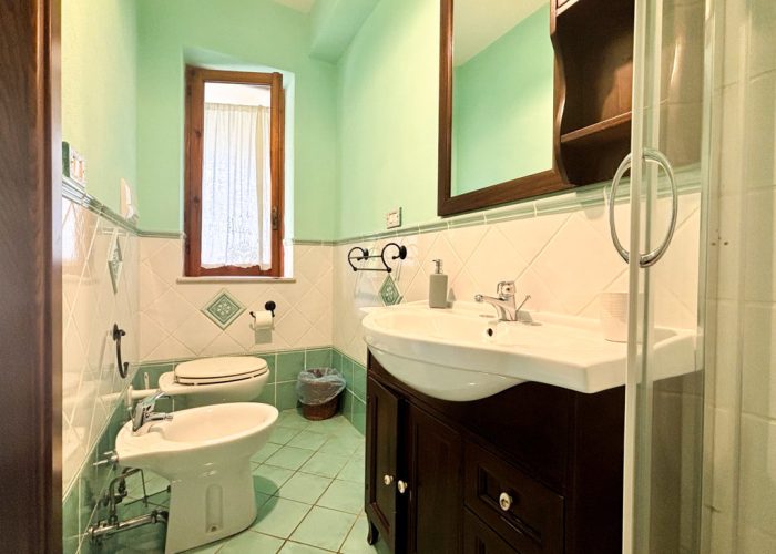 bagno camera verde B&b Nefer Maratea